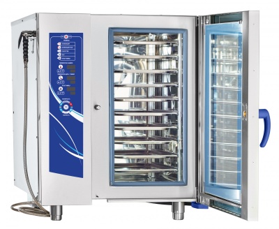 Пароконвектомат Abat ПКА 10-1/1ВМ2 (лицо нерж)